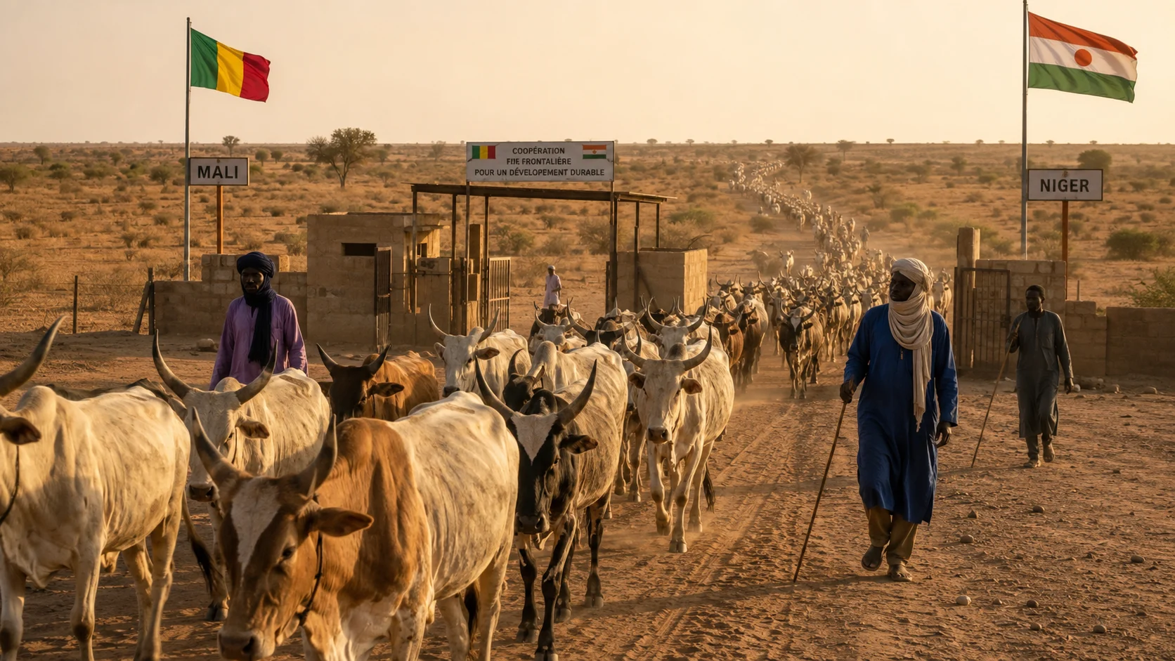 Cross-Border Cattle Trade Routes in Africa